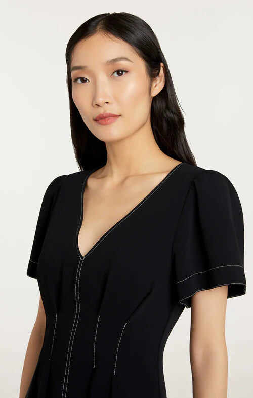 Dorine Dress Black/ Ivory